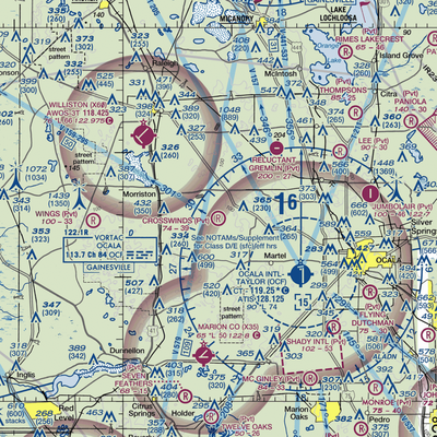 Crosswind Farm Airport (FL19) VFR Sectional  Gaming Mouse Pad