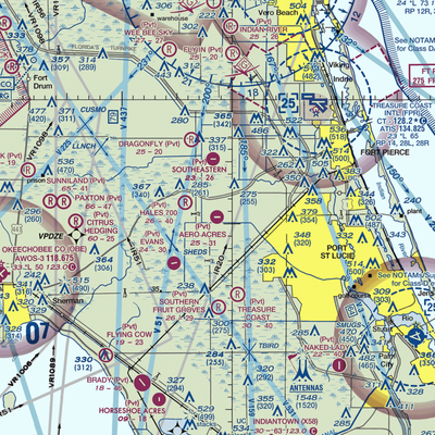 Aero Acres Airport (FD88) VFR Sectional  Gaming Mouse Pad