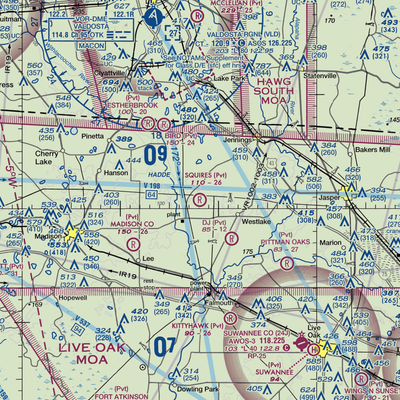 Squires Aviation Ranch Airport (FD63) VFR Sectional  Gaming Mouse Pad