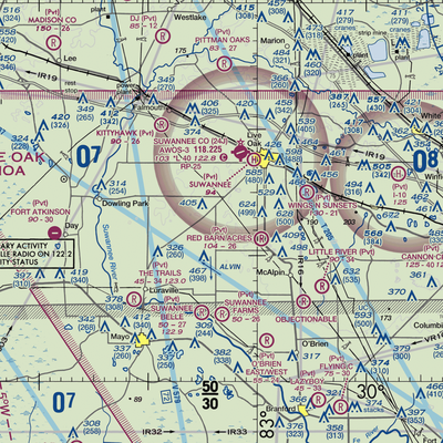 Cooksey Brothers Airport (FD42) VFR Sectional  Gaming Mouse Pad