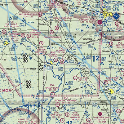 Flying C Farm Airport (FD16) VFR Sectional  Gaming Mouse Pad