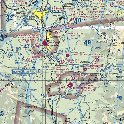 Fantasy Field Airstrip (FA99) VFR Sectional  Gaming Mouse Pad