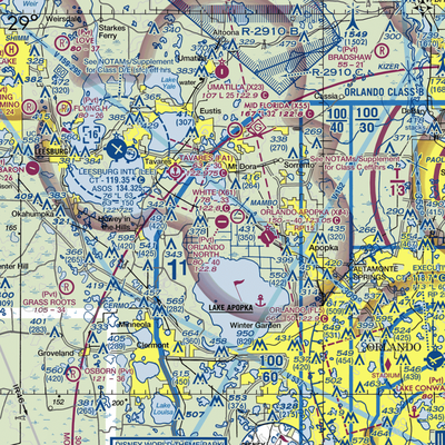 Orlando North Airpark (FA83) VFR Sectional  Gaming Mouse Pad