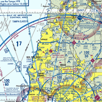 Hidden Lake Airport (FA40) VFR Sectional  Gaming Mouse Pad