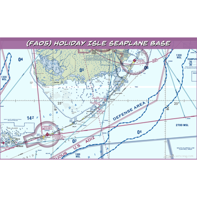 Holiday Isle Seaplane Base (FA05) VFR Sectional Water Bottle