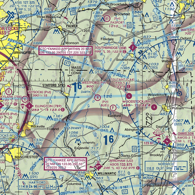 Westford Airstrip (CT74) VFR Sectional  Gaming Mouse Pad