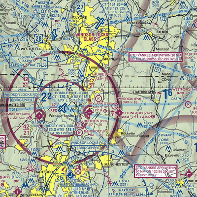 Laurie Field (CT19) VFR Sectional  Gaming Mouse Pad