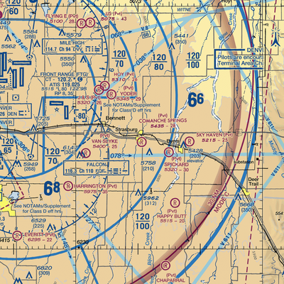 Comanche Springs Ranch Airport (CO97) VFR Sectional  Gaming Mouse Pad