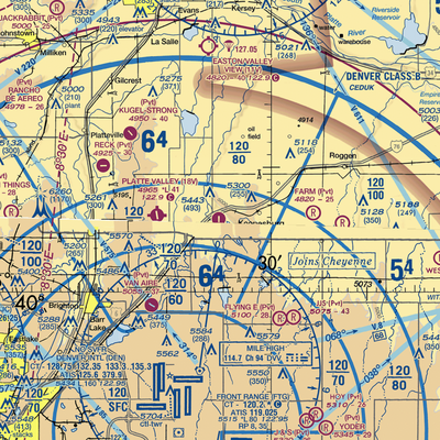 Land Airport (CO82) VFR Sectional  Gaming Mouse Pad