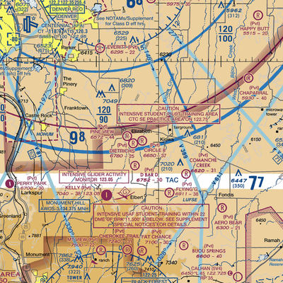 Circle 8 Ranch Airport (CO42) VFR Sectional  Gaming Mouse Pad