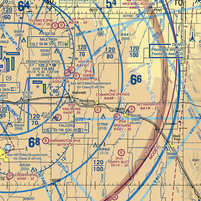 Comanche Airfield Llc Airport (CO38) VFR Sectional  Gaming Mouse Pad