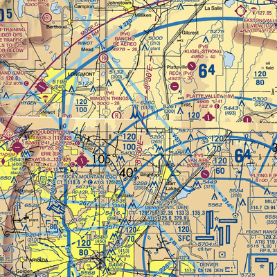 Suckla Farms Balloonport (CO28) VFR Sectional  Gaming Mouse Pad