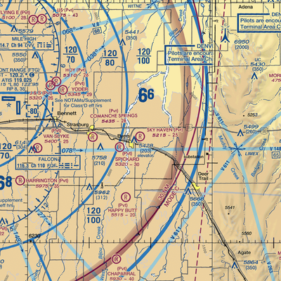 Sky Haven Airport (CO17) VFR Sectional  Gaming Mouse Pad