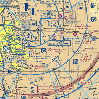 Harrington Ranch Airport (CO02) VFR Sectional  Gaming Mouse Pad