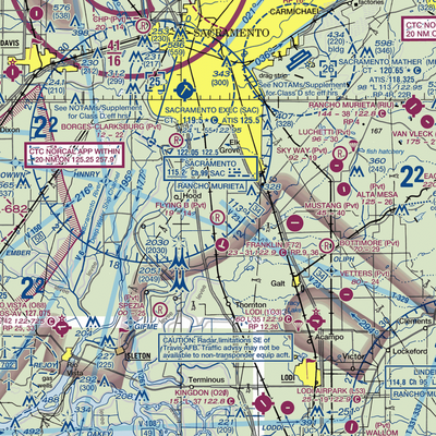 Flying B Ranch Airport (CN38) VFR Sectional  Gaming Mouse Pad