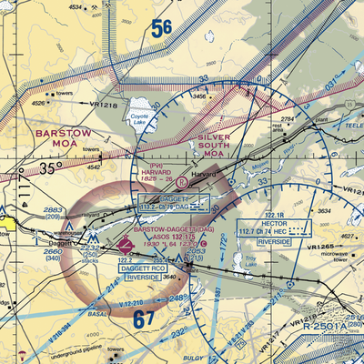 Harvard Airport (CN23) VFR Sectional  Gaming Mouse Pad