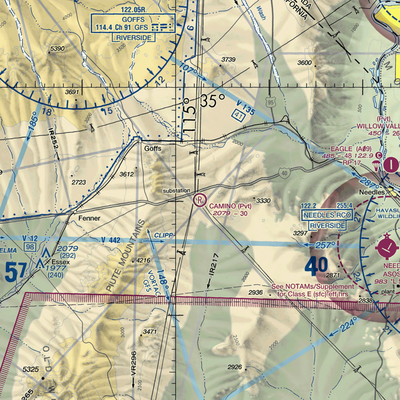 Camino Airstrip (CL29) VFR Sectional  Gaming Mouse Pad