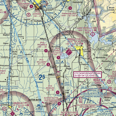 Jones/Ag-Viation Airport (CL23) VFR Sectional  Gaming Mouse Pad