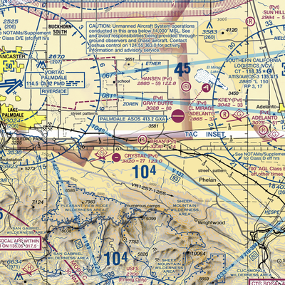 Brian Ranch Airport (CL13) VFR Sectional  Gaming Mouse Pad