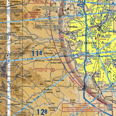 Tall Timber Airport (CD28) VFR Sectional  Gaming Mouse Pad