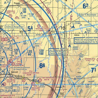 Bijou Basin Airport (CD17) VFR Sectional  Gaming Mouse Pad