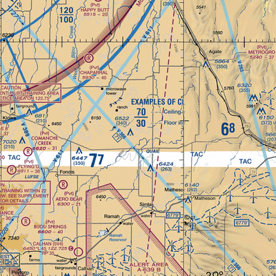 Schantz Airstrip (CD15) VFR Sectional  Gaming Mouse Pad