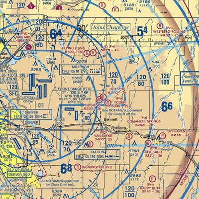 J & S Airport (CD14) VFR Sectional  Gaming Mouse Pad