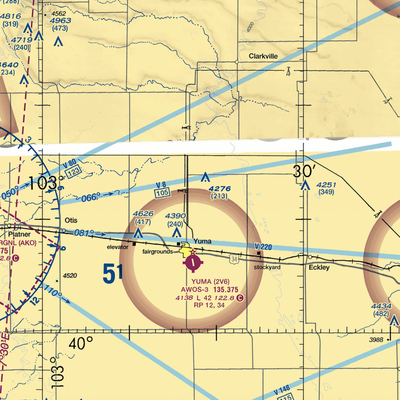 Jackson Airfield (CD05) VFR Sectional  Gaming Mouse Pad