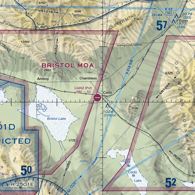 Cadiz Airstrip (CA90) VFR Sectional  Gaming Mouse Pad