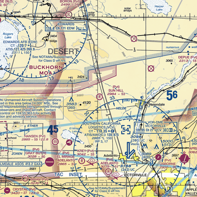 Sun Hill Ranch Airport (CA70) VFR Sectional  Gaming Mouse Pad