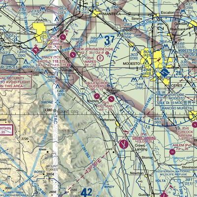 Westley Airport (CA67) VFR Sectional  Gaming Mouse Pad