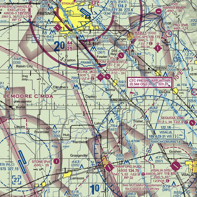 Central Valley Aviation Inc Airport (CA40) VFR Sectional  Gaming Mouse Pad