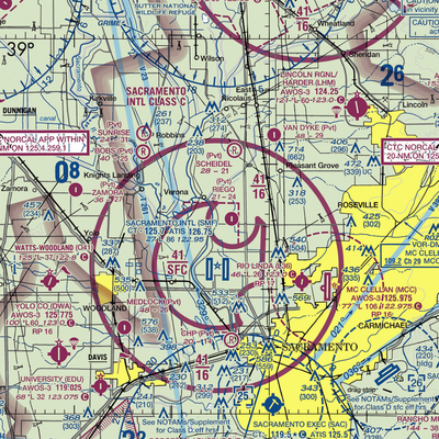 Lauppes Strip (CA22) VFR Sectional  Gaming Mouse Pad