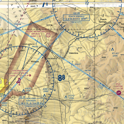 X Bar 1 Ranch (Lower) Airport (AZ97) VFR Sectional  Gaming Mouse Pad