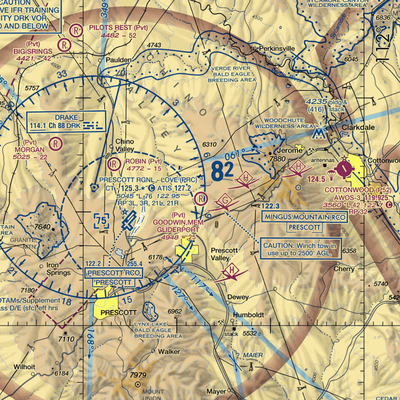 A C Goodwin Memorial Field Gliderport (AZ86) VFR Sectional  Gaming Mouse Pad