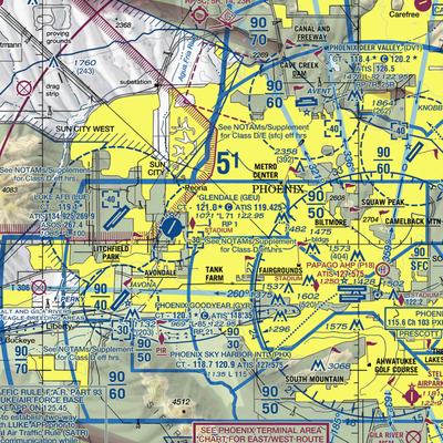 Airscrew Performance Flightpark Ultralightport (AZ79) VFR Sectional  Gaming Mouse Pad