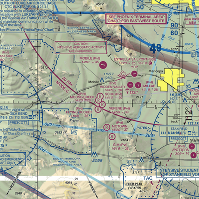 Mel's Ranch Airport (AZ78) VFR Sectional  Gaming Mouse Pad