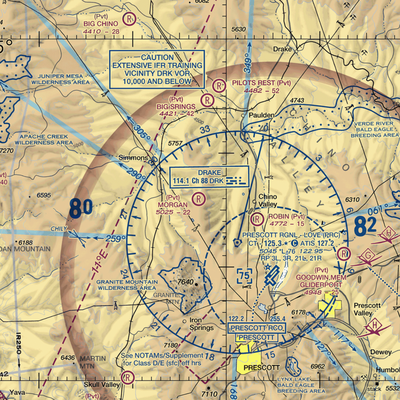 Morgan Ranch Airstrip (AZ46) VFR Sectional  Gaming Mouse Pad