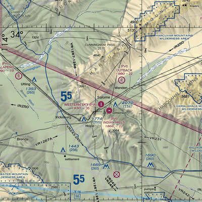 Sheepy Hollow Ranch Airfield (AZ40) VFR Sectional  Gaming Mouse Pad