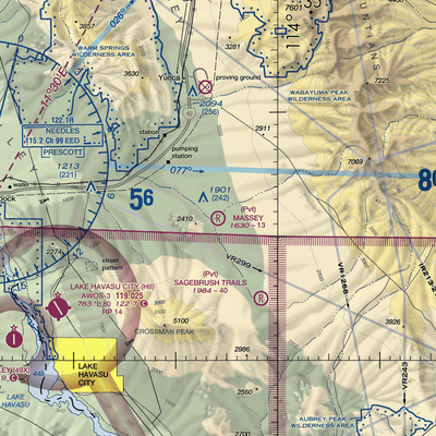 Massey Farm Airport (AZ34) VFR Sectional  Gaming Mouse Pad