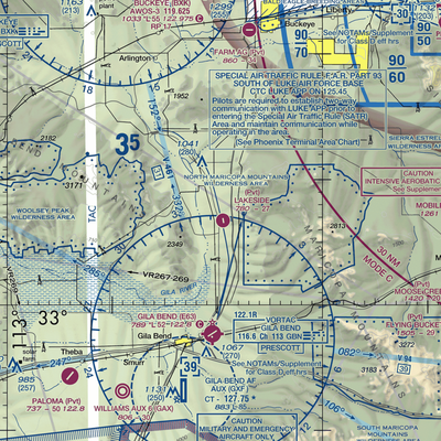 Lakeside Airpark (AZ05) VFR Sectional  Gaming Mouse Pad