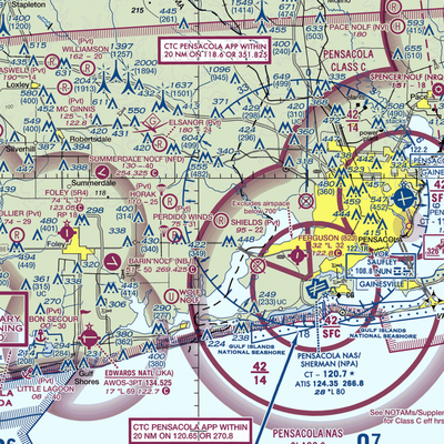 Shields Airport (AL55) VFR Sectional  Gaming Mouse Pad