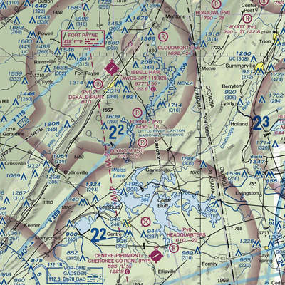 Flying M Ranch Airport (AL32) VFR Sectional  Gaming Mouse Pad