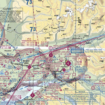 Grouse Ridge Airport (AK93) VFR Sectional  Gaming Mouse Pad