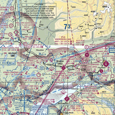 Gannon's Landing Airport (AK83) VFR Sectional  Gaming Mouse Pad