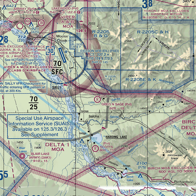 Greg'n Sage Airport (AK41) VFR Sectional  Gaming Mouse Pad