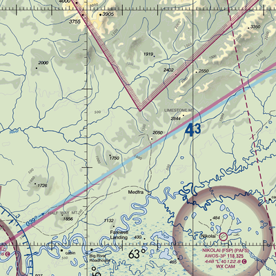 Nixon Fork Mine Airport (AK40) VFR Sectional  Gaming Mouse Pad