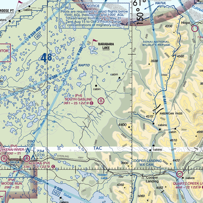 South Gasline Airport (AK39) VFR Sectional  Gaming Mouse Pad