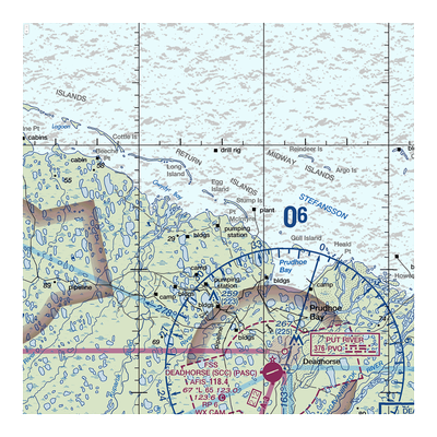 Point Mcintyre Airport (AK11) VFR Sectional  Gaming Mouse Pad