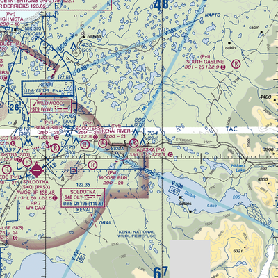 Breeden Airport (AK05) VFR Sectional  Gaming Mouse Pad